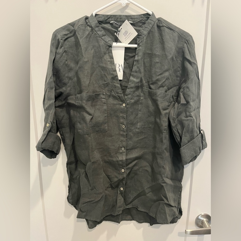 Zara linen top
